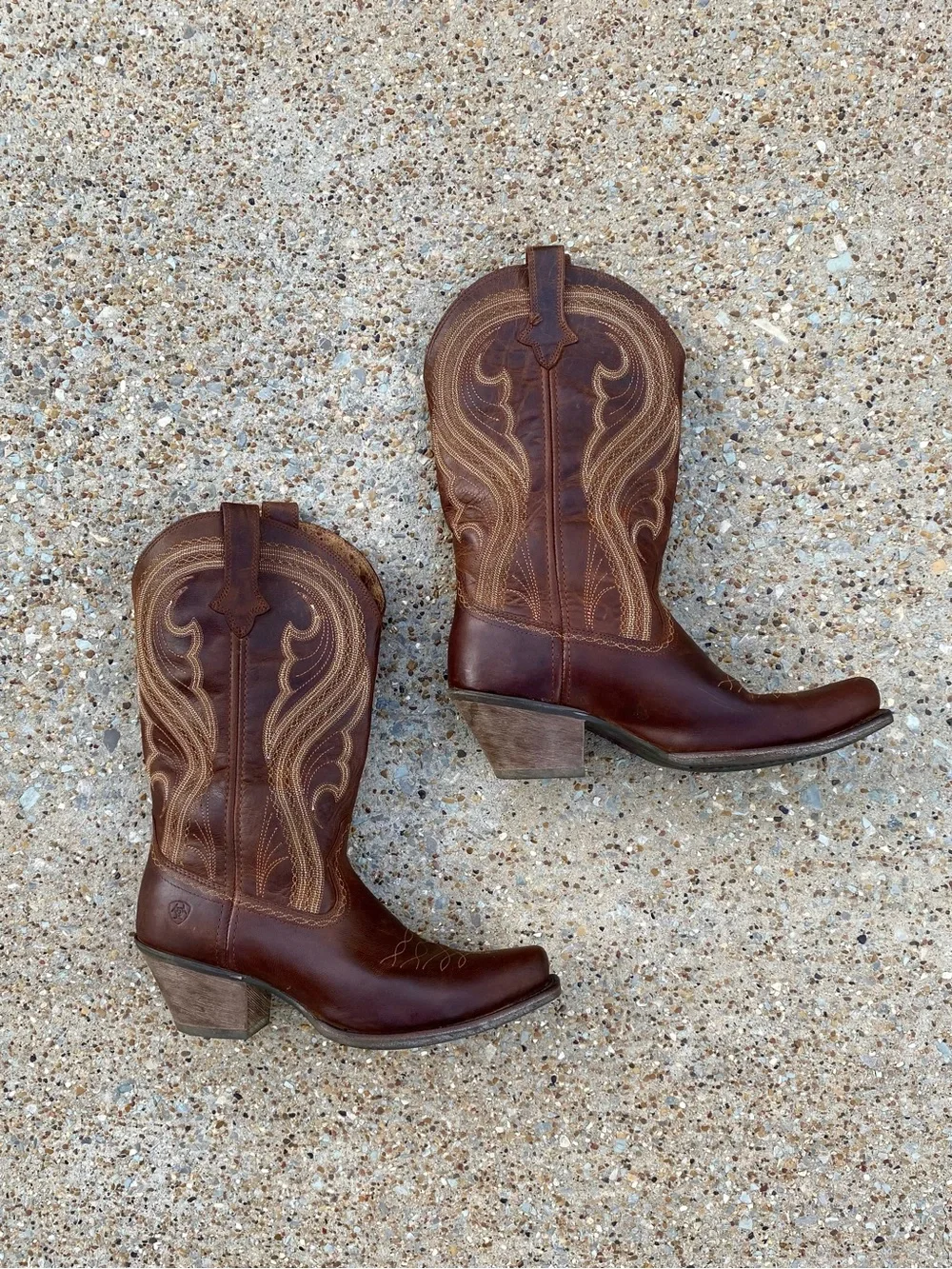 Ariat Lively Western Cowboy Boots Sassy Brown Leather Women’s 11B Style 10016357 - Picture 2 of 11